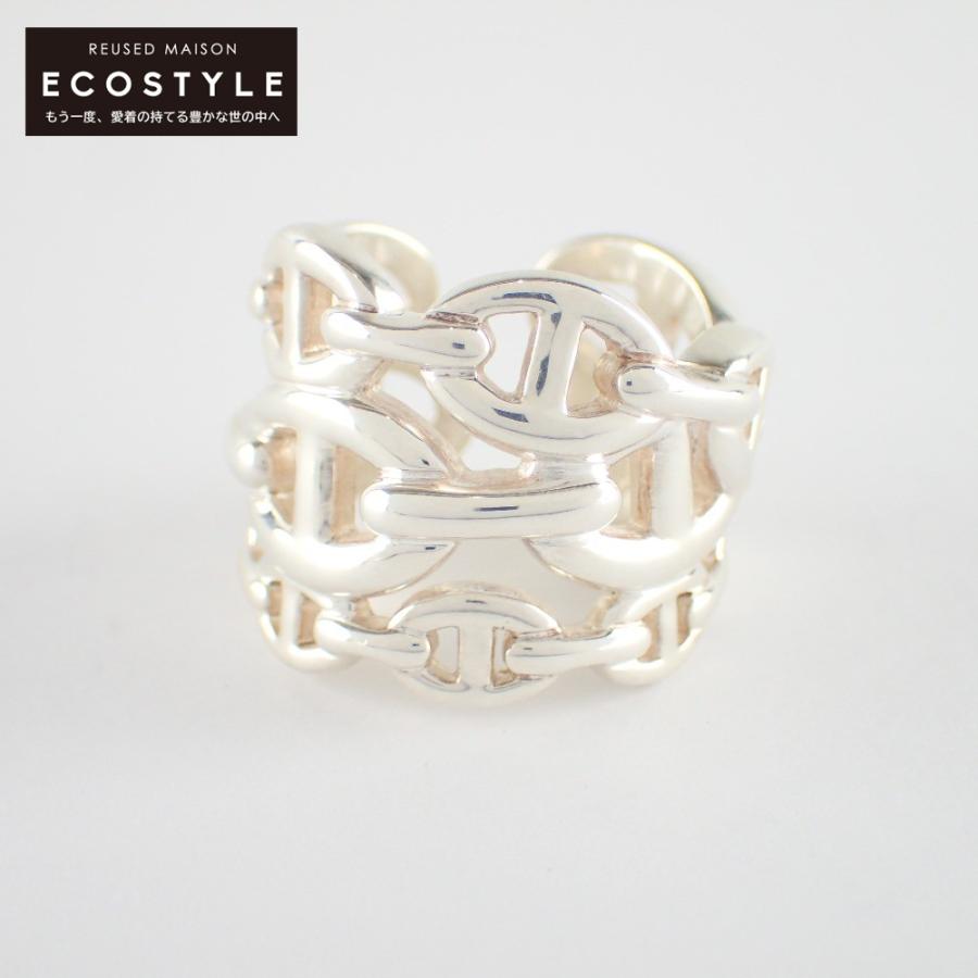 新品磨き/ HERMES エルメス Ag925 シェーヌダンクル アンシェネGM