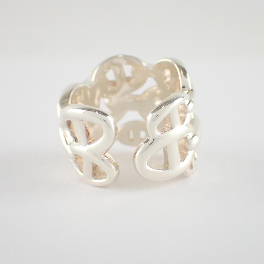 新品磨き/ HERMES エルメス Ag925 シェーヌダンクル アンシェネGM