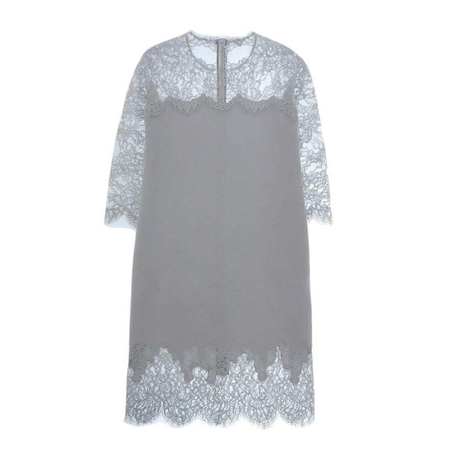 美品】ERMANNO SCERVINO エルマンノ カシミヤ 刺繍 グレー 