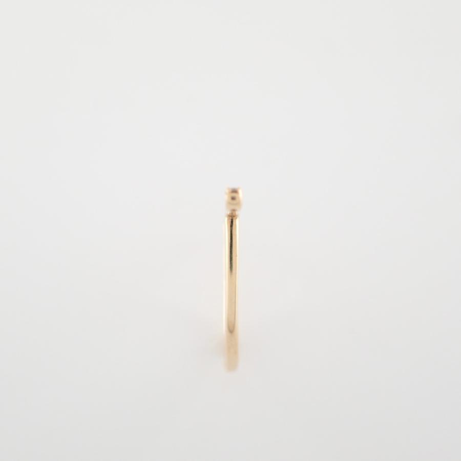 美品 Hirotaka ヒロタカ K10 0.12ct ダイヤモンド バー リング・指輪