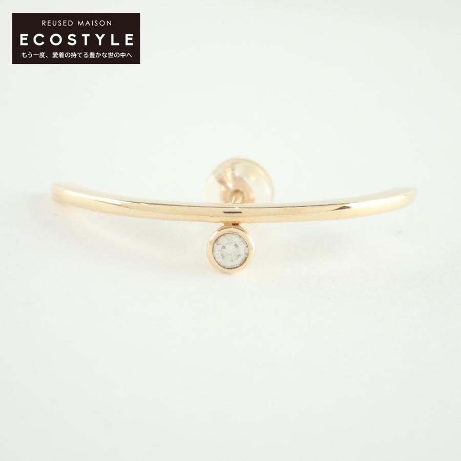 美品 Hirotaka ヒロタカ K10 0.06ct Bow ボウ ダイヤモンド シングル