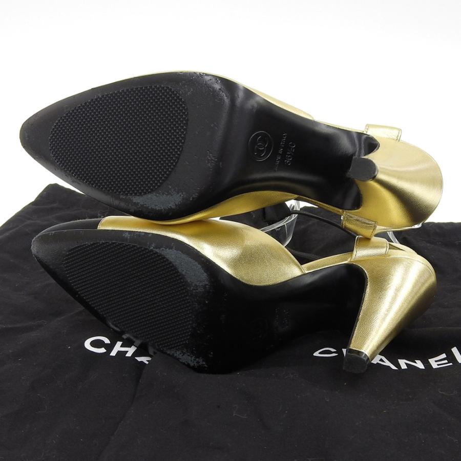 CHANEL シャネル サテントゥ リボンベルト パンプス レディース CHANEL シャネル サテントゥ リボンベルト パンプス レディース