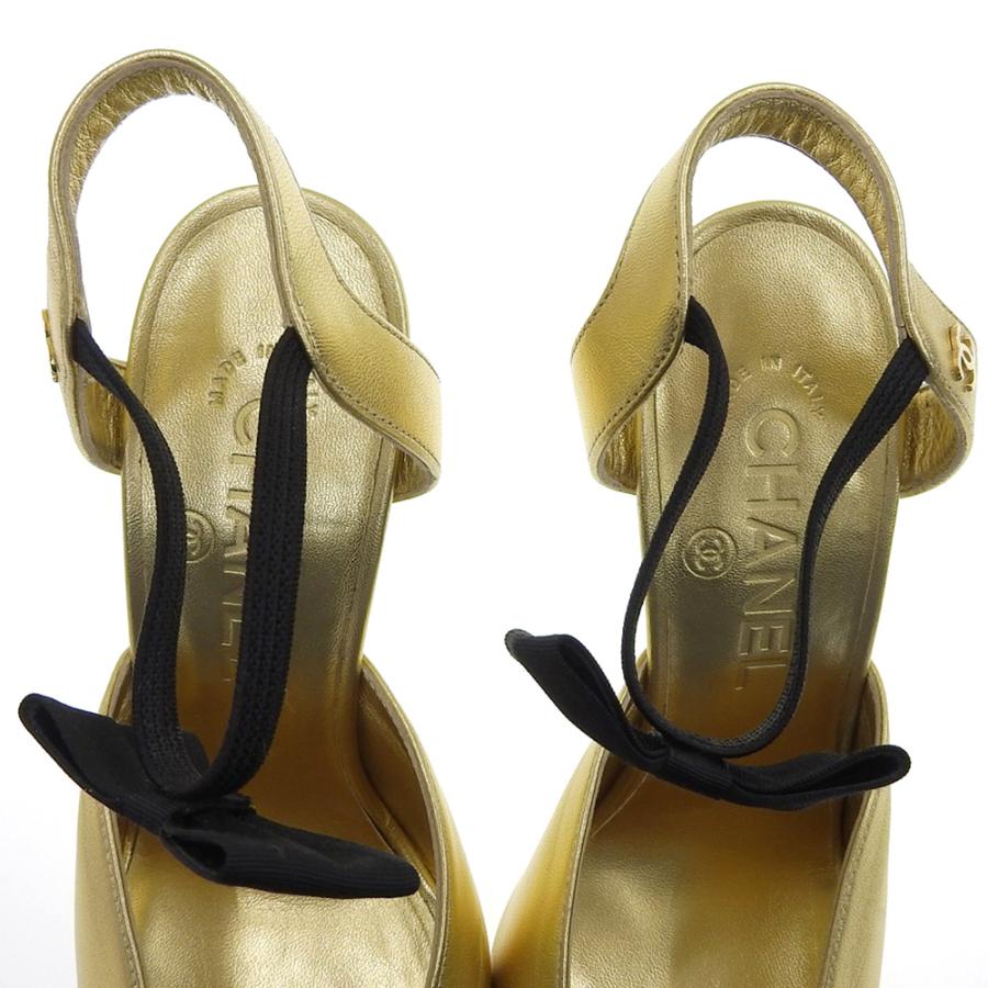 CHANEL シャネル サテントゥ リボンベルト パンプス レディース CHANEL シャネル サテントゥ リボンベルト パンプス レディース
