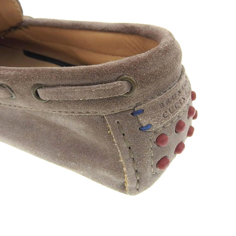 【美品】  BRUNELLO CUCINELLI / ブルネロクチネリ | スエード レザー ドライビング シューズ | ベージュ系 | メンズ 美品 Brunello Cucinelli ブルネロクチネリ スエードレザー