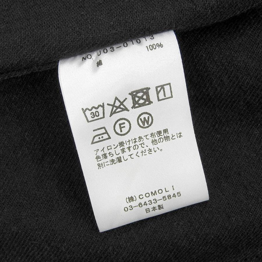 COMOLI コモリ デニム ワークジャケット ブラック 黒 4 21AW U03-01013