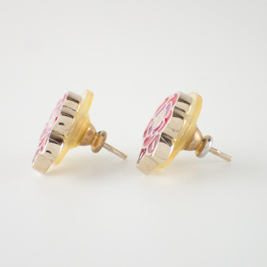 CHANEL シャネル 05P CCココマーク/カメリア ピアス ピンク系 CHANEL シャネル 05P CCココマーク/カメリア ピアス ピンク系
