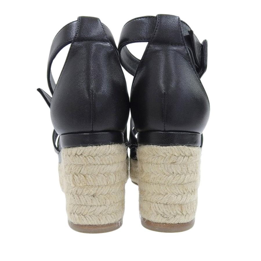 HERMES エルダ サンダル ブラック 39