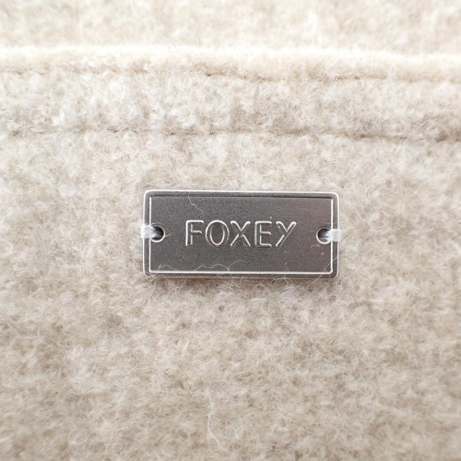 FOXEY（フォクシー） 美品/ 43172 KNIT COAT HOODIE CONSCIOUS フード