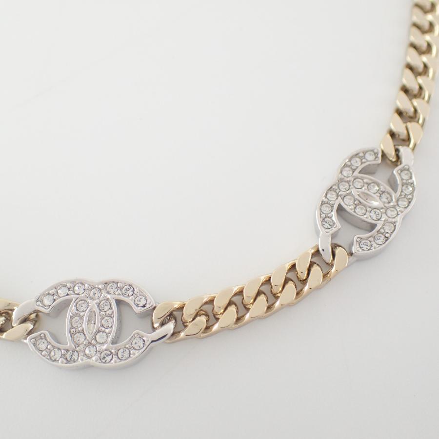 CHANEL（シャネル） 美品 B21A ラインストーン CCココマーク チェーン