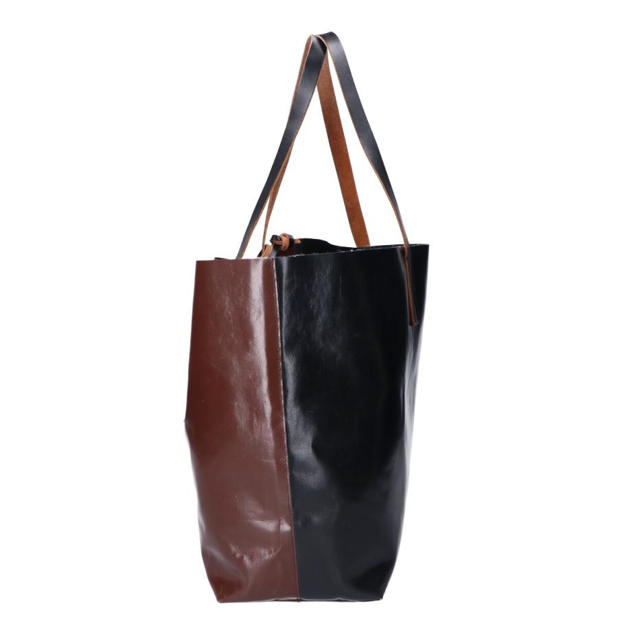MARNI /21年製 マルニ TRIBECA PVCレザー バイカラー トートバッグ 