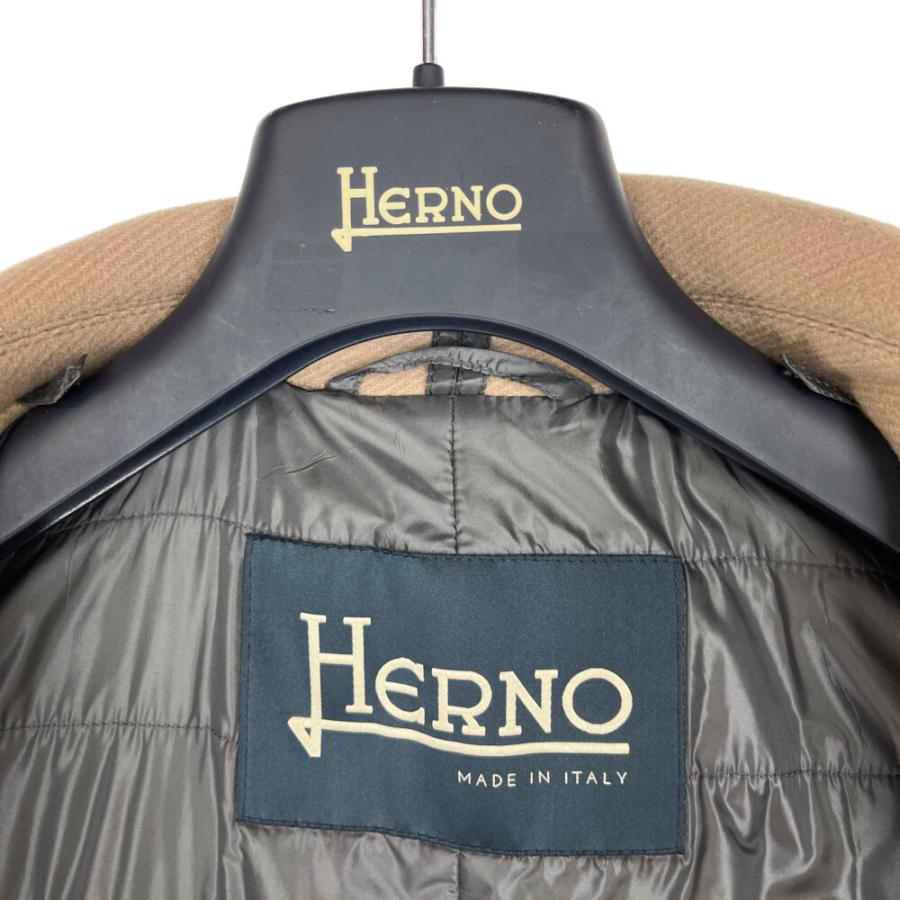 HERNO 美品 ヘルノ ウール混 HERNOTECH チェスターコート メンズ ベージュ系 44 CA0045U : ブランドリユース ...