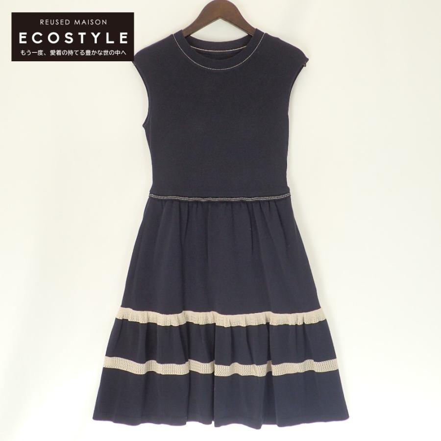 FOXEY フォクシー 35851 コットン混 garlara レース ニットサマー  