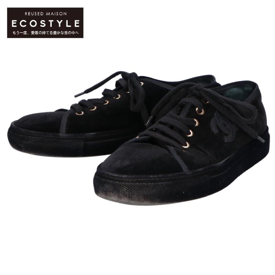 CHANEL（シャネル） G33136 CCココマーク ベロア スニーカー シューズ