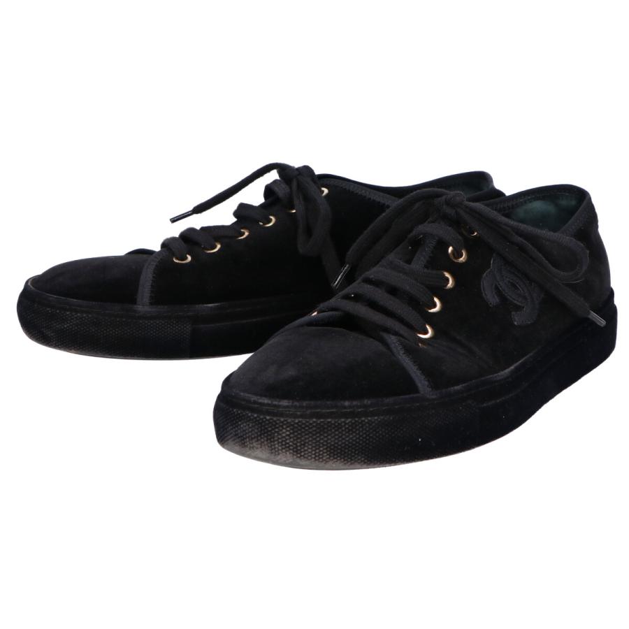 CHANEL（シャネル） G33136 CCココマーク ベロア スニーカー シューズ