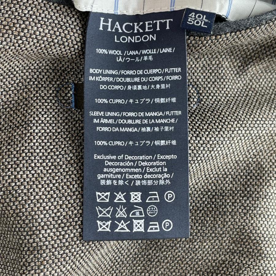 HACKETT LONDON ウィンドペーンチェックツィードジャケット48美品 