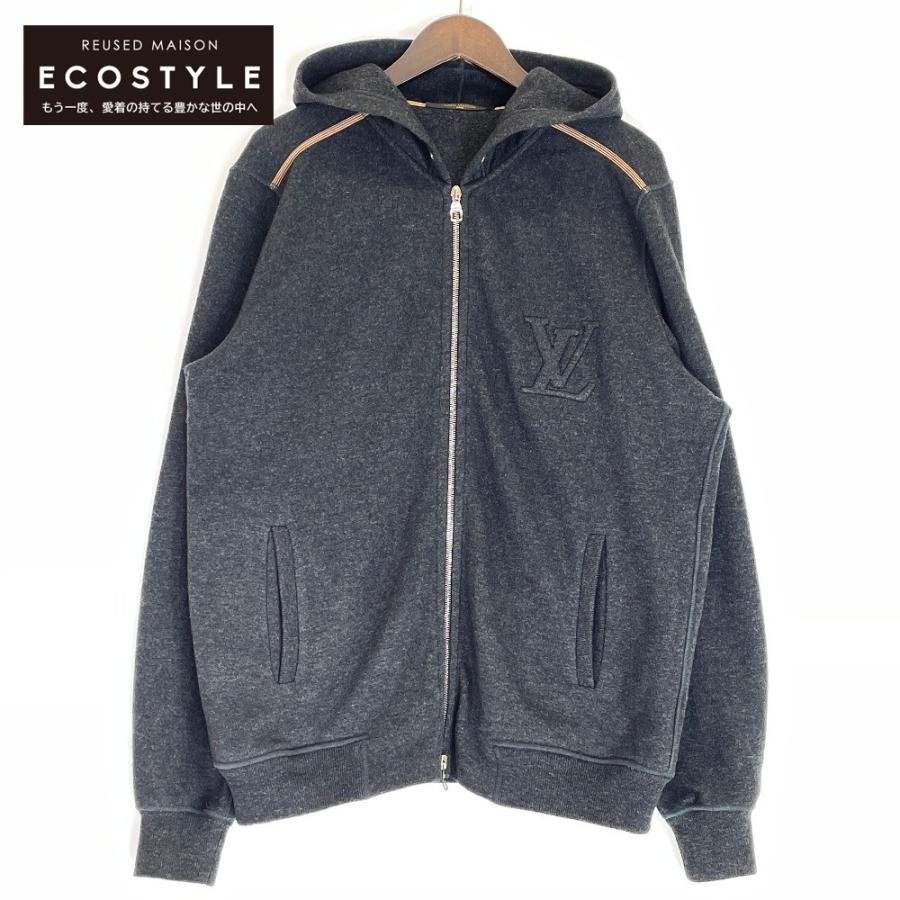 LOUIS VUITTON ジップパーカーウールグレー