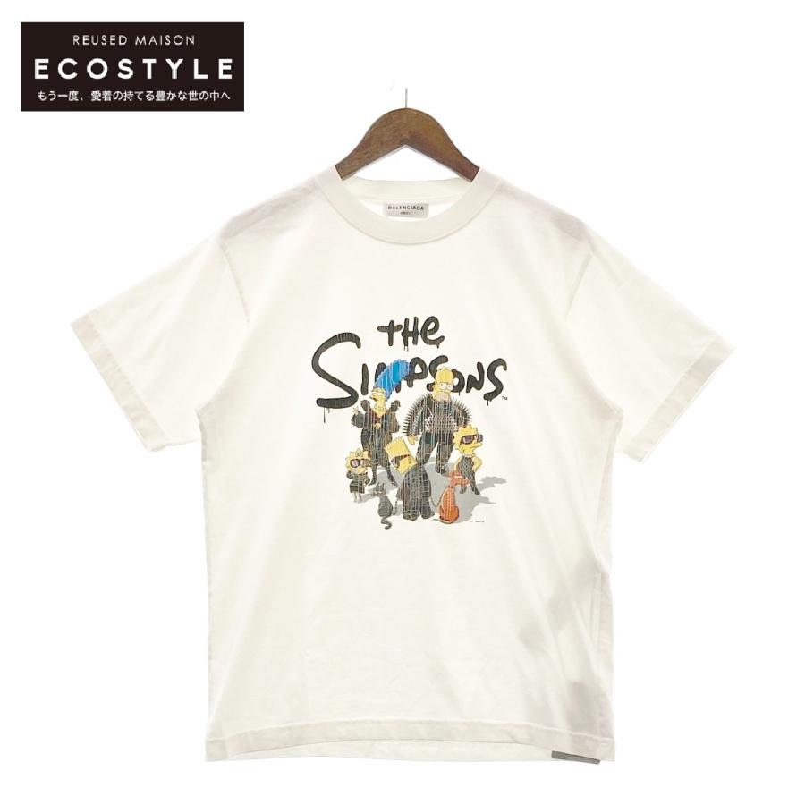 BALENCIAGA（バレンシアガ） ×シンプソンズ 670943 白 Tシャツ 