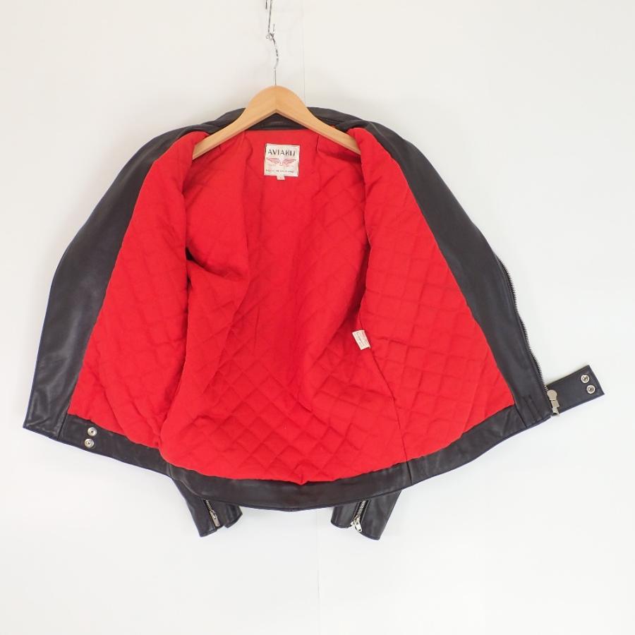 美品 Lewis Leathers CYCLONE 38 レッドキルティング Lewis Leathers（ルイスレザー） サイクロン カウレザー レッド