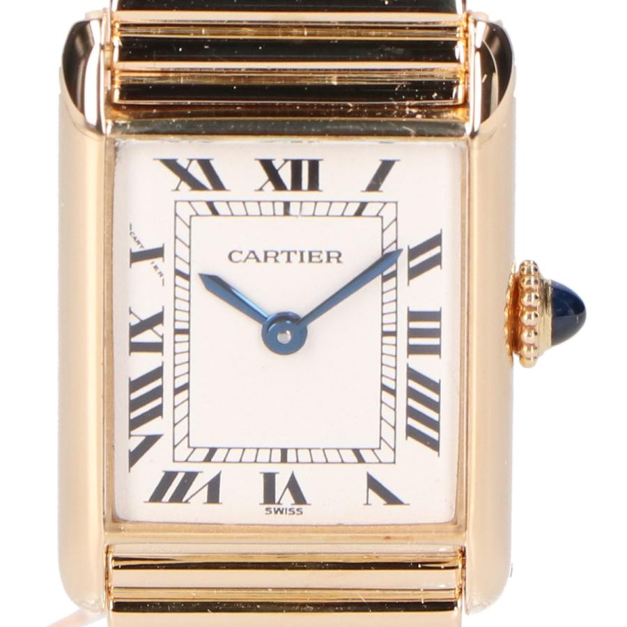 Cartier カルティエ 18K タンクルイSM 手巻き 腕時計 イエロー Cartier カルティエ 18K タンクルイSM 手巻き 腕時計 イエロー