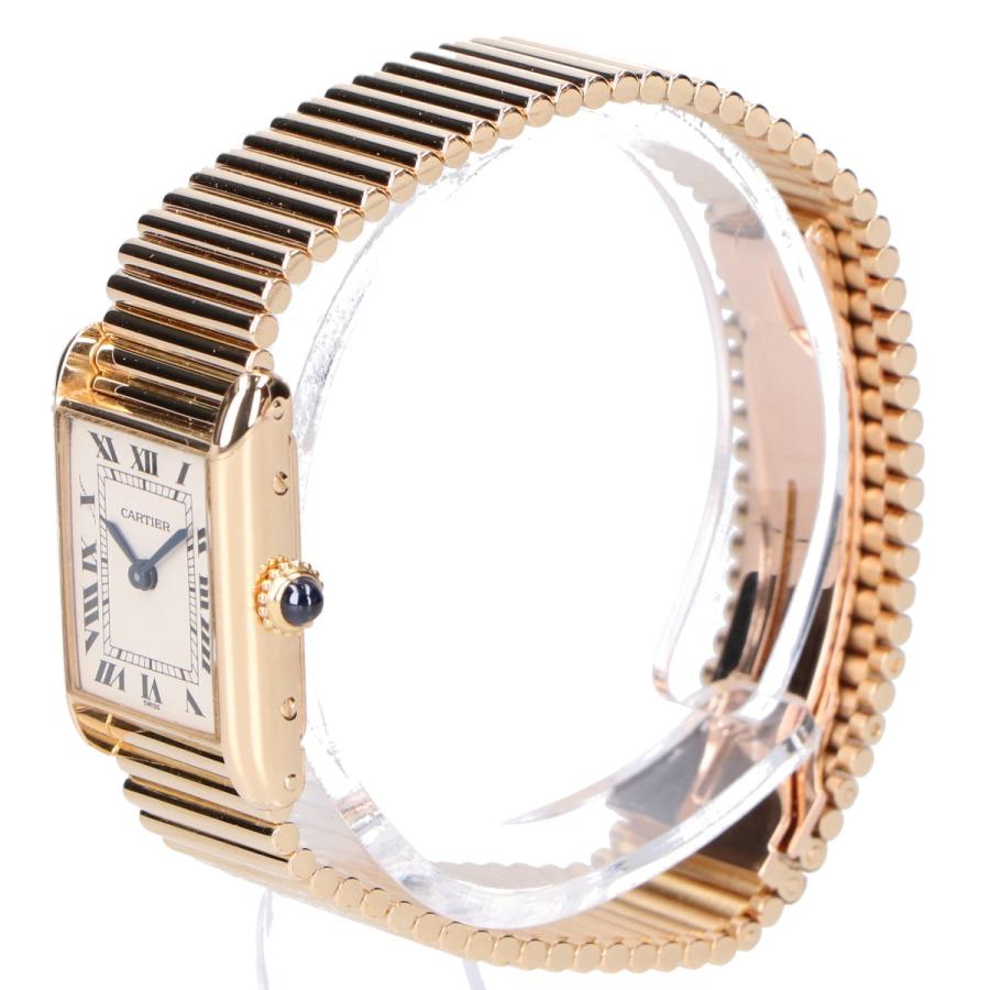 Cartier カルティエ 18K タンクルイSM 手巻き 腕時計 イエロー Cartier カルティエ 18K タンクルイSM 手巻き 腕時計 イエロー