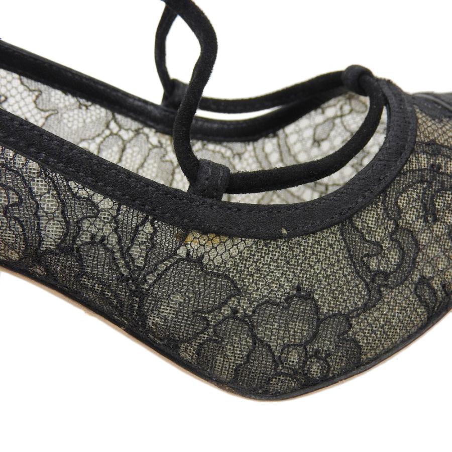 美品 LOUIS VUITTON ルイ ヴィトン レースアップ ヒール パンプス 