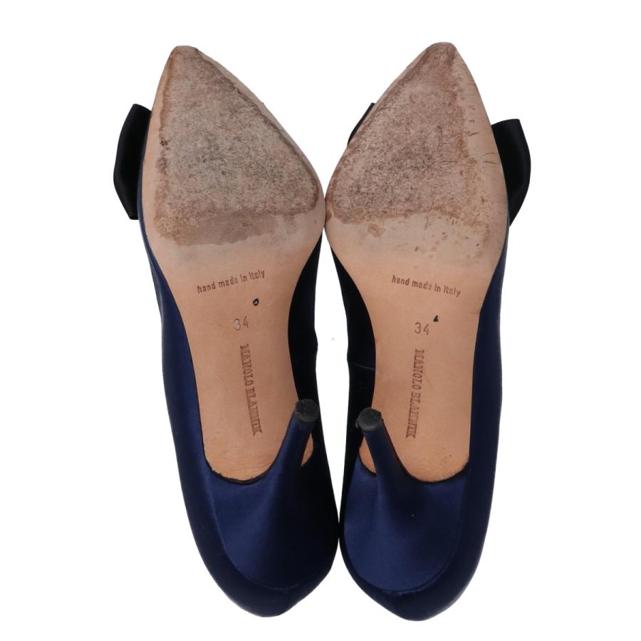 MANOLO BLAHNIK マノロブラニク サテン リボン ポインテッドトゥ MANOLO BLAHNIK マノロブラニク サテン リボン ポインテッドトゥ