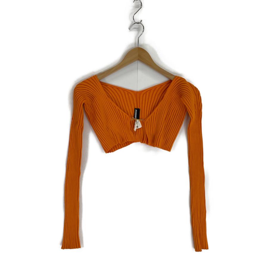 JACQUEMUS ジャックムス オレンジ リブニット クロップド JACQUEMUS ジャックムス オレンジ リブニット クロップド