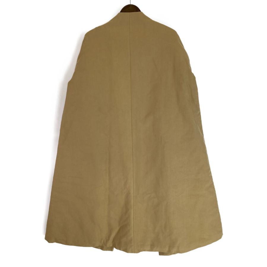 【25日削除★最終価格‼️ 】エンフォルドCOダブルクロスノーカラーコート38 ENFOLD エンフォルド ベージュ COダブルクロスノーカラーコート