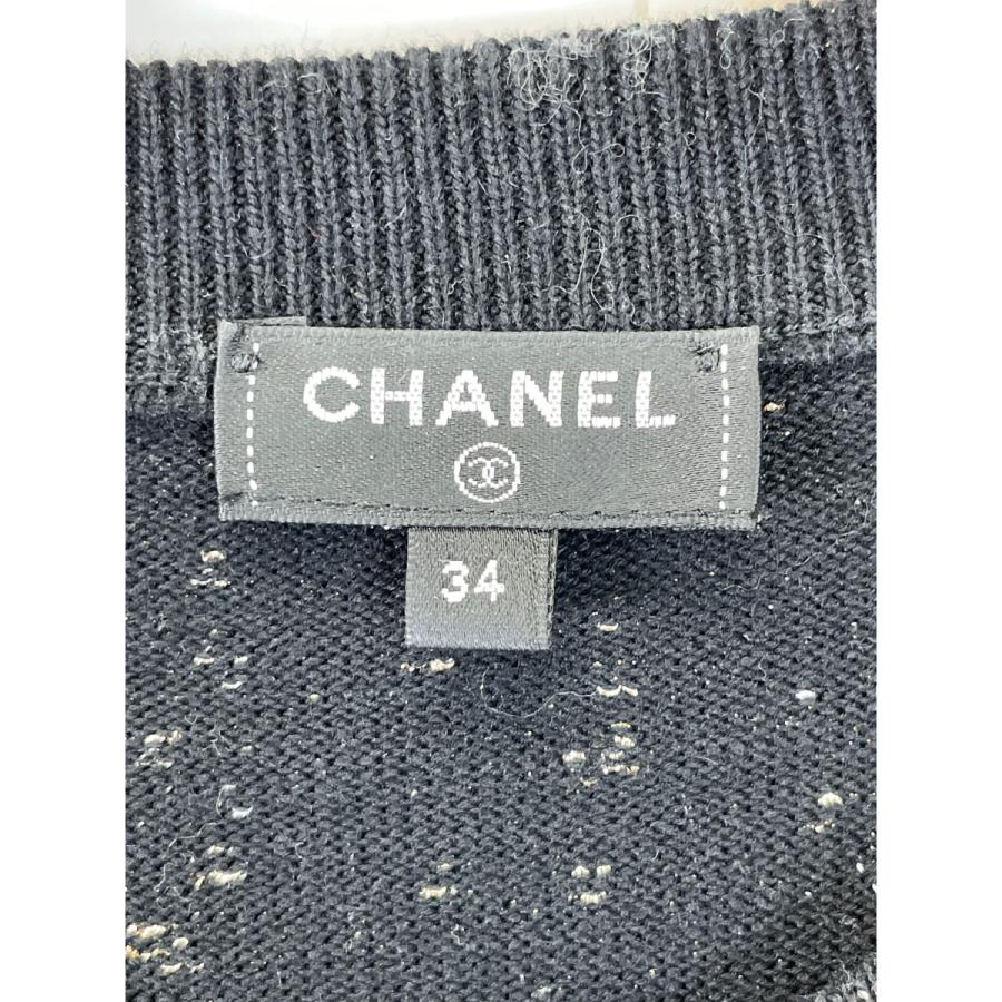 CHANEL 国内正規/ シャネル P62886K48477 ロゴ ラメ切替 ニット CHANEL 国内正規/ シャネル P62886K48477 ロゴ ラメ切替 ニット