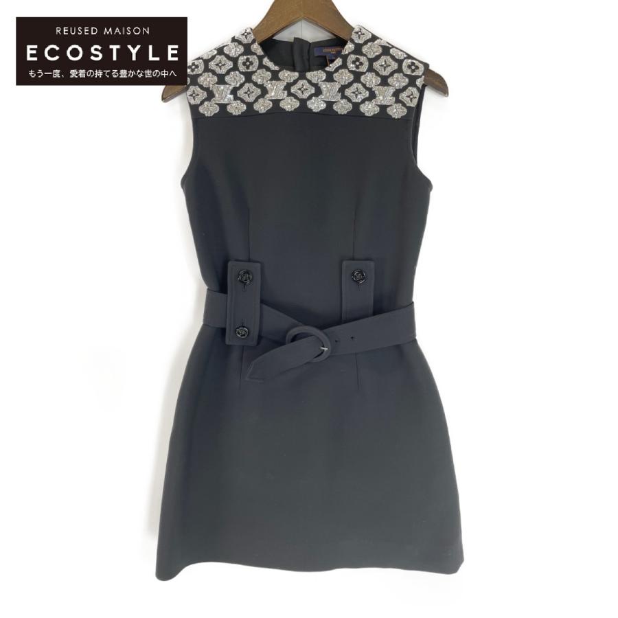 LOUISVUITTONヴィトン モノグラム　エンボス　ワンピース 国内正規/美品 LOUIS VUITTON ルイ ヴィトン RW202W モノグラム