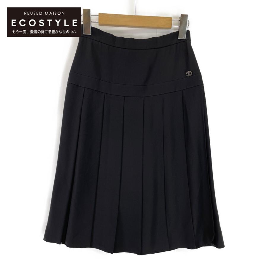 CHANELシルクスカート美品 34