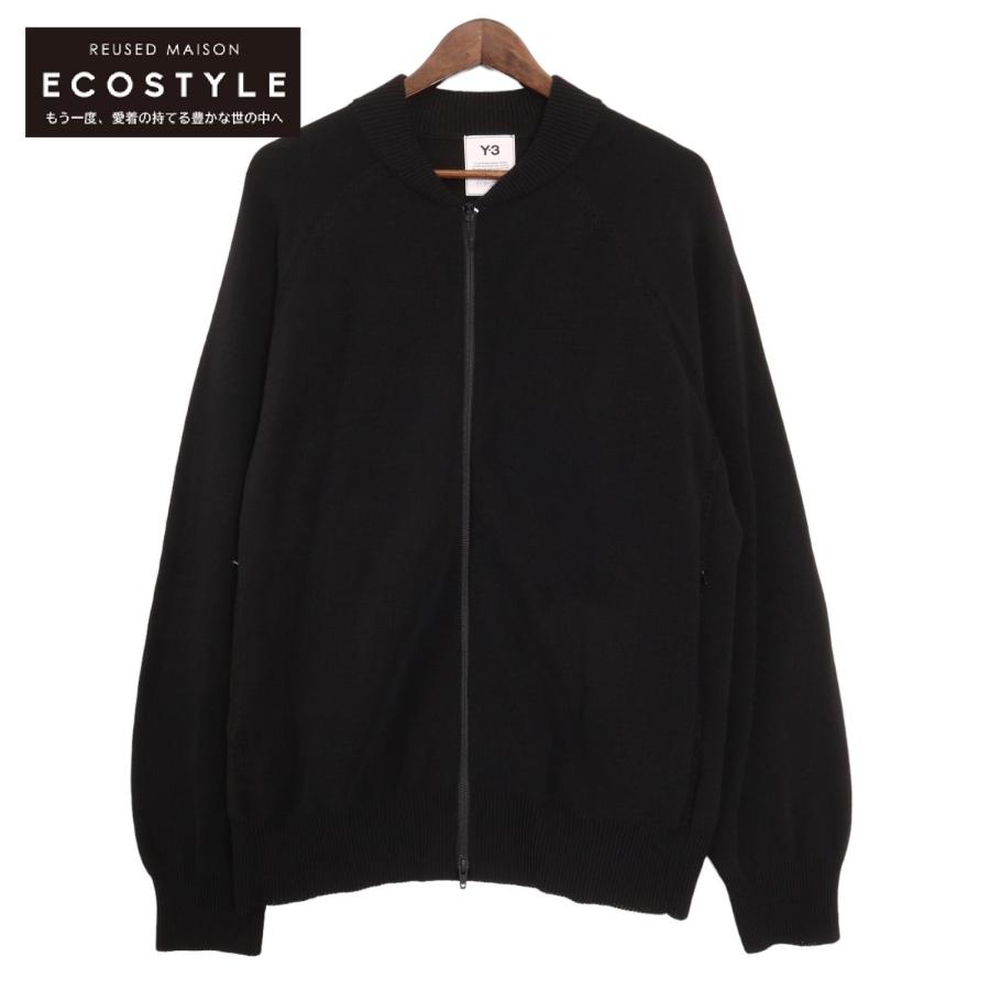 Y-3 ワイスリ ブルゾン ニットブルゾン 古着 SIZE S GV4216 ブラック Y-3 ワイスリー 20年製 GV4216 ブラック CLASSIC KNIT FULLZIP SWEATER