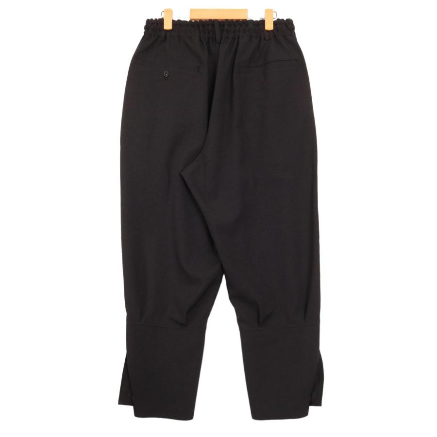 S'YTE サイト SHIWANOARU STRETCH TWILL HEM-SWITCHING PANTS ブラック