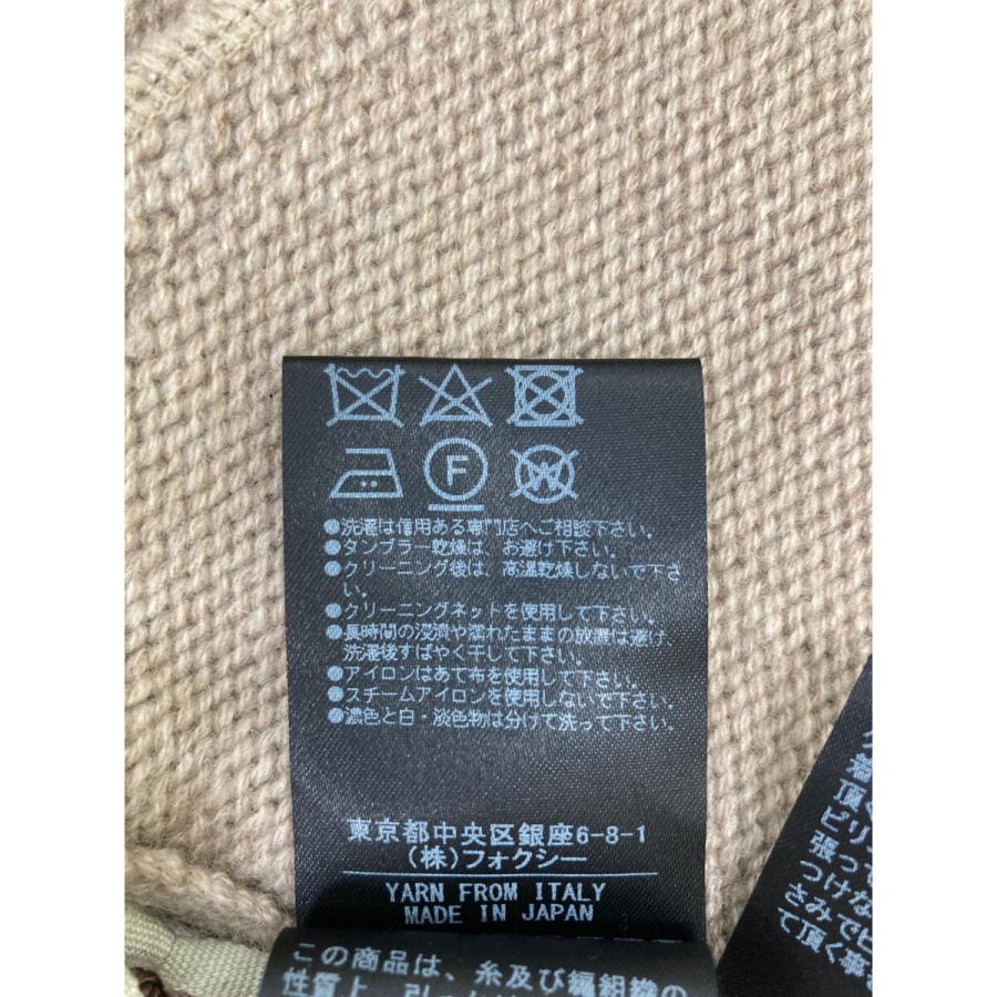 FOXEY フォクシー ブラウン フード付き カシミヤ トッパー FOXEY フォクシー ブラウン フード付き カシミヤ トッパー