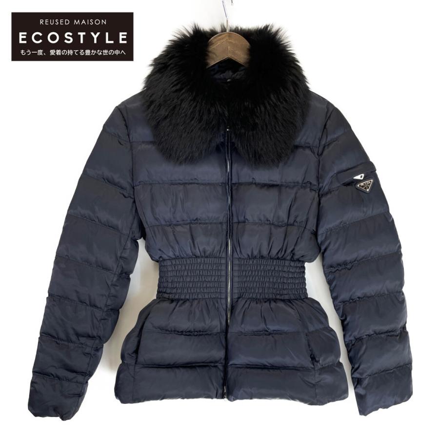 PRADA 美品/国内正規/20年製 プラダ 29P353 ファーカラー付ダウン