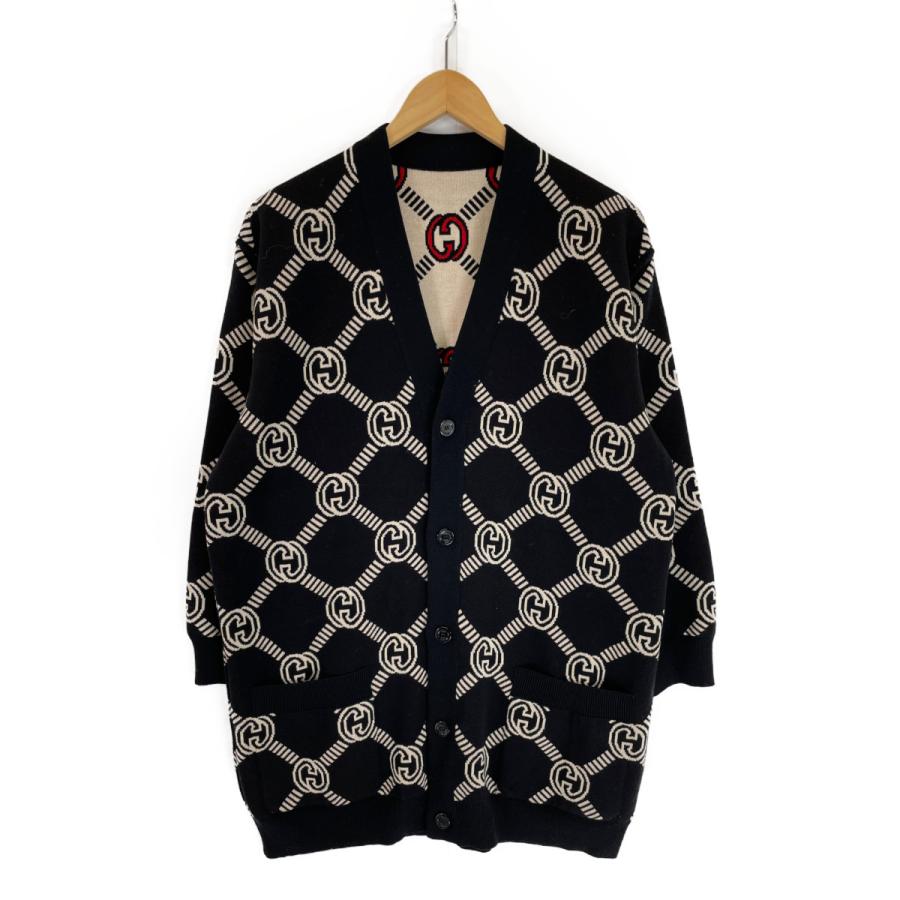 GUCCI レディース　コート　カーディガン チェック 累積売上総額第1位【GUCCI☆グッチ】リバーシブル カーディガン