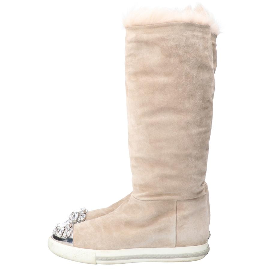 miu miu（ミュウミュウ） 5W9461 メタル/ビジュートゥ ロングムートン