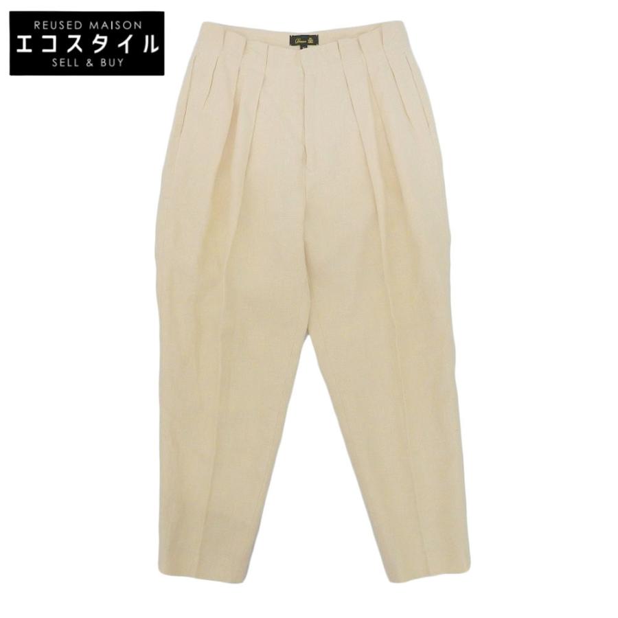 DRAWER 美品 Drawer ドゥロワー リネン ローンタックパンツ レディース 