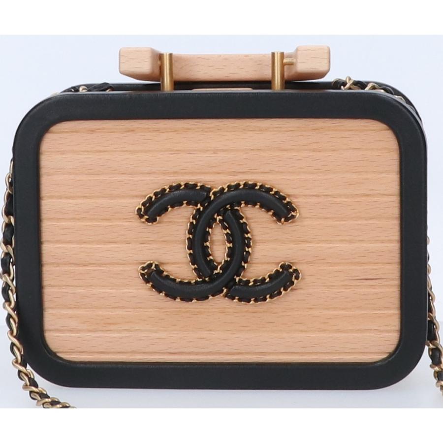 新品同様/  CHANEL シャネル 2022年クルーズコレクション ウッドバニティ チェーン ショルダーバッグ ナチュラル レディース｜wine-king｜02