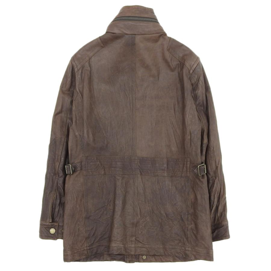 新品同様 BURBERRY LONDON バーバリーロンドン 羊革 M-65 ミリタリー 