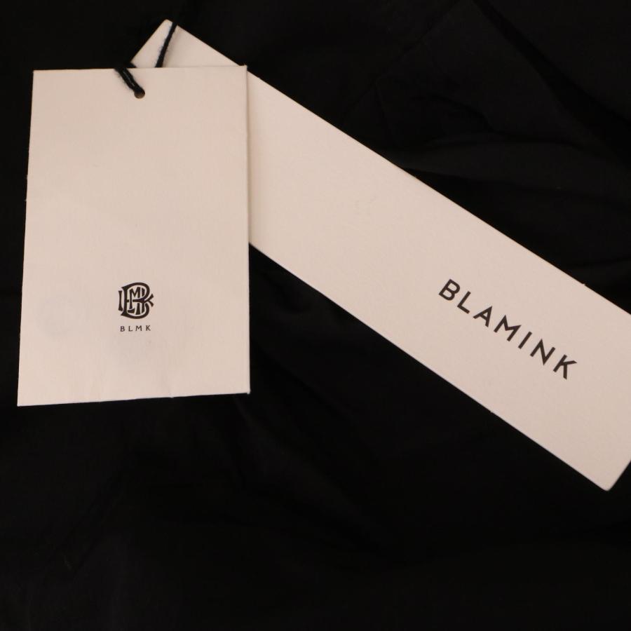 BLAMINK ブラミンク ブラック パフスリーブ シルク混 ワンピース BLAMINK ブラミンク ブラック パフスリーブ シルク混 ワンピース