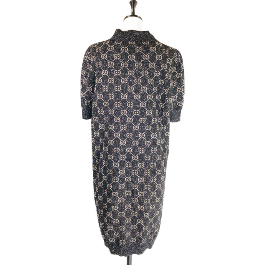 GUCCI（グッチ） 美品/国内正規 678437 ラメ GGジャカード ポロドレス