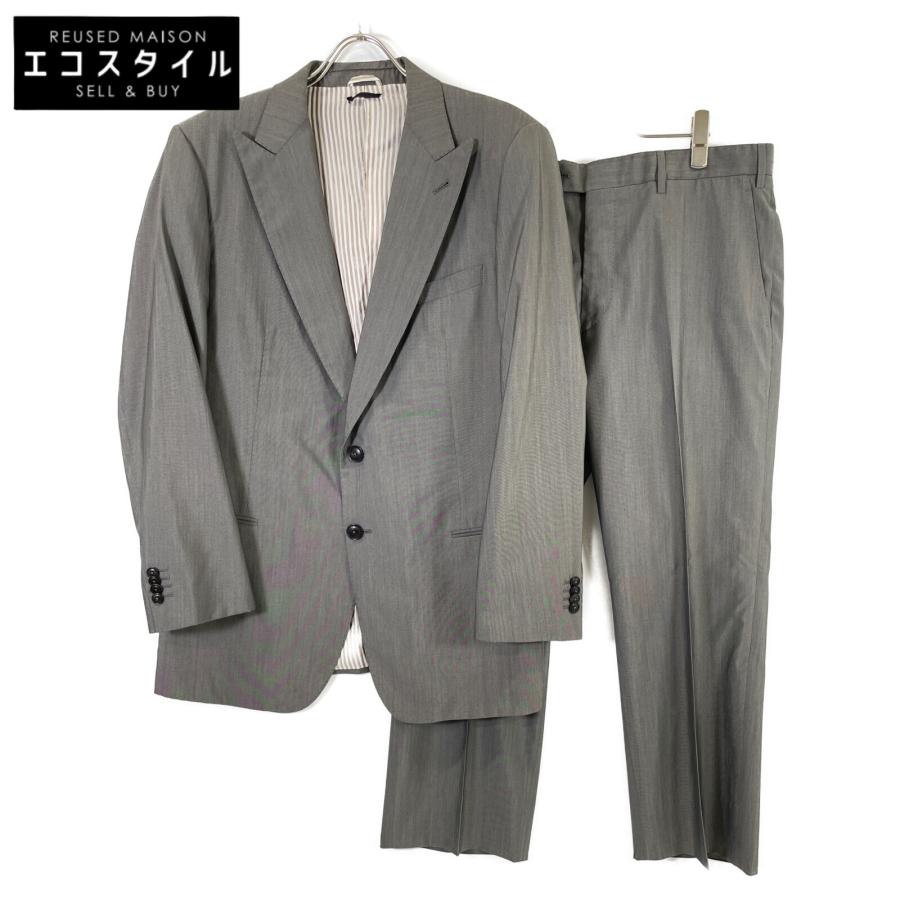 GIORGIO ARMANI スーツ グレー ストライプ 50 スーツ｜ビジネススーツ
