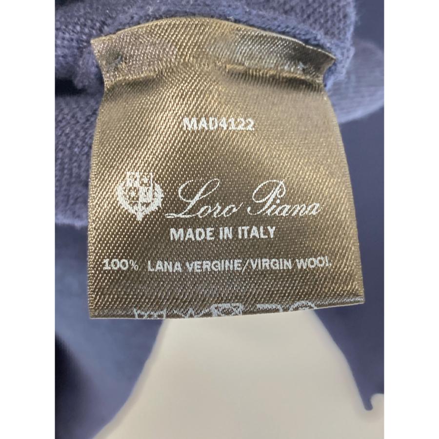 Loro Piana ロロピアーナ ネイビー ウール 長袖ニット MAD4122 Loro Piana ロロピアーナ ネイビー ウール 長袖ニット MAD4122