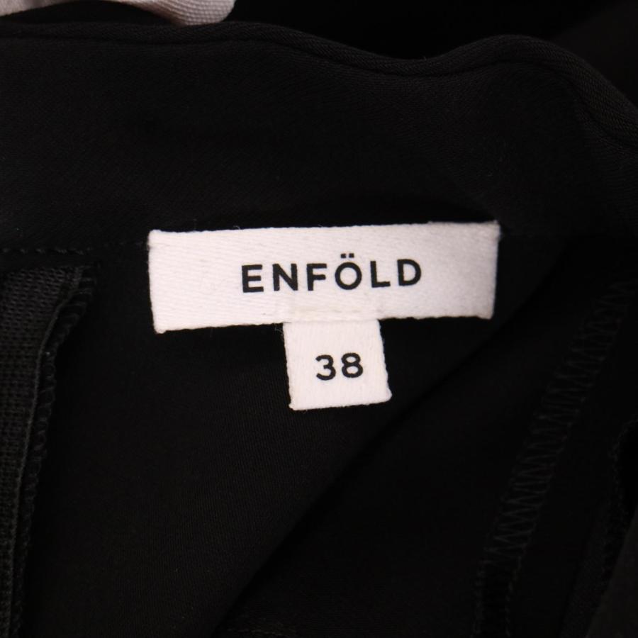 エンフォルド 22AW ブラック VEST COMBI PULLOVER  300FA230-2740 38 ENFOLD（エンフォルド） 22AW ブラック VEST COMBI PULLOVER 300FA230
