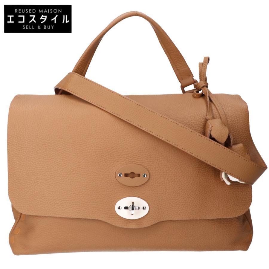 美品/ ZANELLATO ザネラート ポスティーナM フラワーチャーム 2WAY 