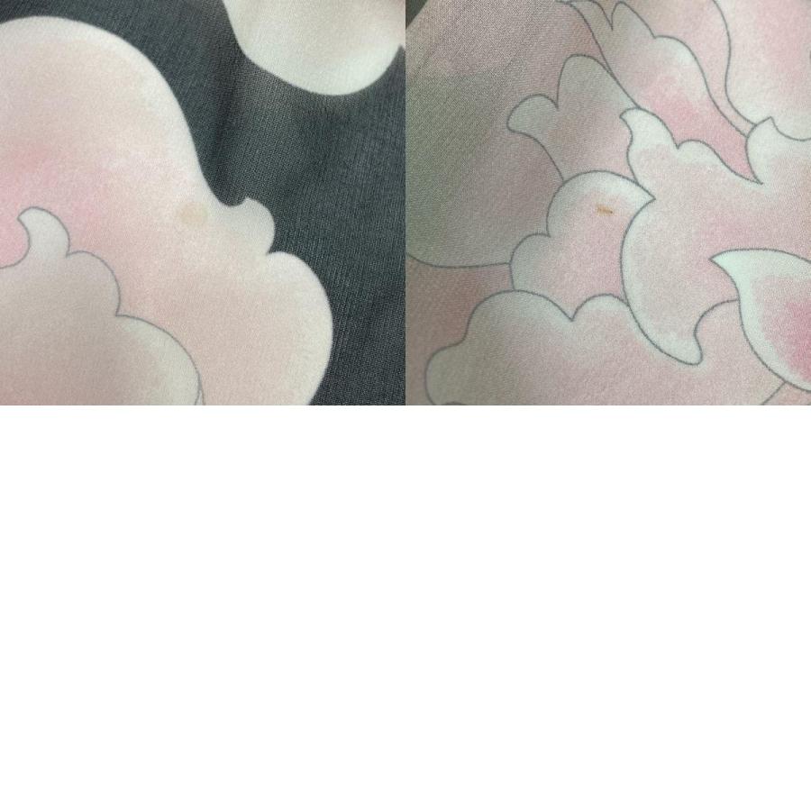 LEONARD（レオナール） 花柄 ポンチョ トップス ピンク×ブラック