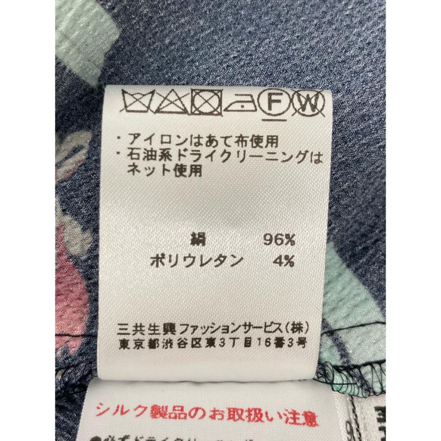 LEONARD 美品/ レオナール 花柄 シルク キャミソール ロングワンピース  