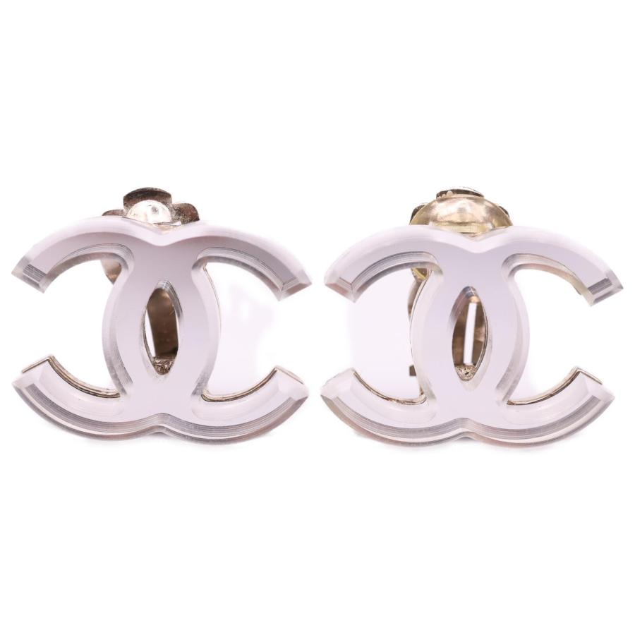 美品 CHANEL シャネル 03C CCココマーク イヤリング クリアミラー 