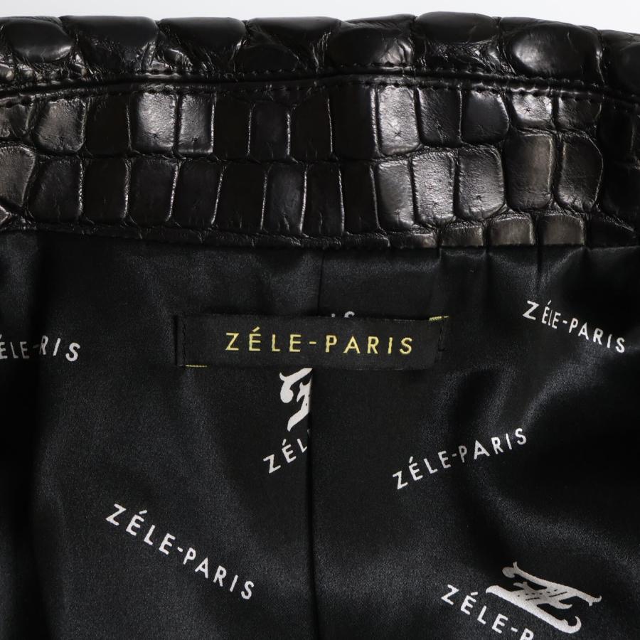ZELE-PARIS ゼルパリ シェルボタン クロコダイル(ポロサス) ステン